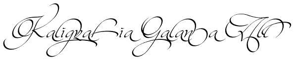 Kaligrafia Galana Alt Font