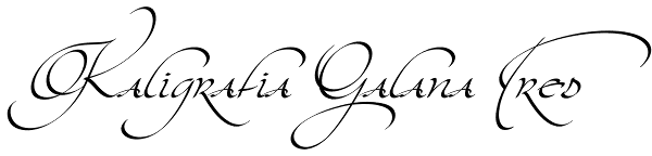 Kaligrafia Galana Tres Font