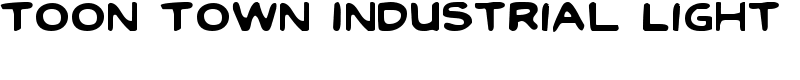 Toon Town Industrial Light Font