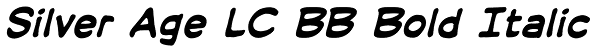 Silver Age LC BB Bold Italic Font