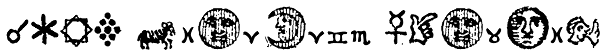 1689 Almanach Symbols Font