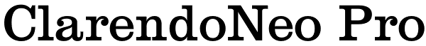 ClarendoNeo Pro Font
