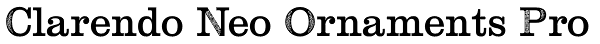 Clarendo Neo Ornaments Pro Font