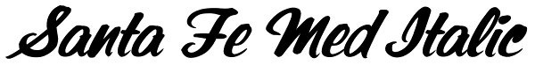 Santa Fe Med Italic Font