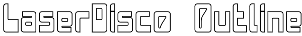 LaserDisco Outline Font