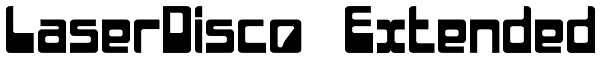 LaserDisco Extended Font