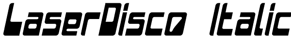 LaserDisco Italic Font