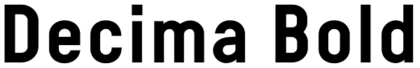 Decima Bold Font