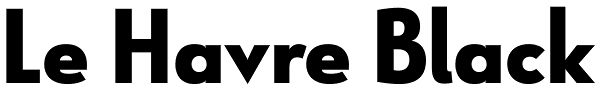 Le Havre Black Font