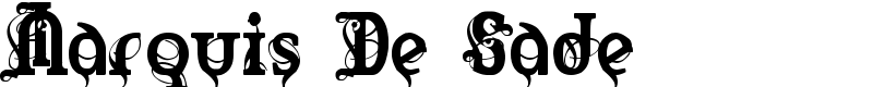 Marquis De Sade Font