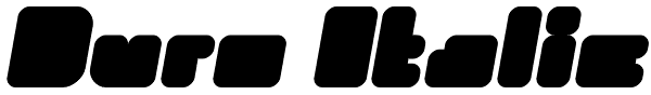 Duro Italic Font