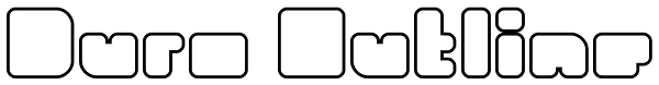 Duro Outline Font