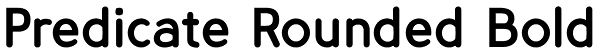 Predicate Rounded Bold Font