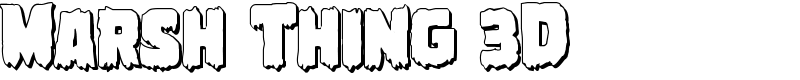 Marsh Thing 3D Font