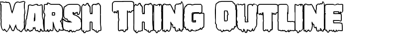 Marsh Thing Outline Font
