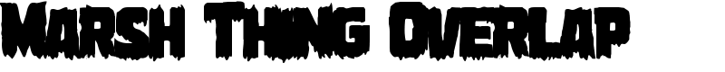 Marsh Thing Overlap Font