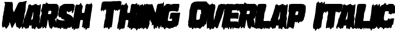 Marsh Thing Overlap Italic Font