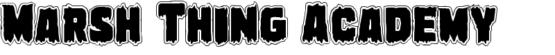 Marsh Thing Academy Font