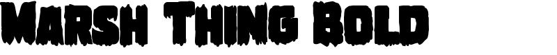 Marsh Thing Bold Font