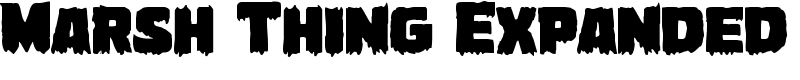 Marsh Thing Expanded Font
