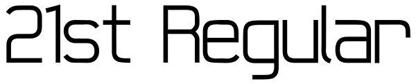21st Regular Font