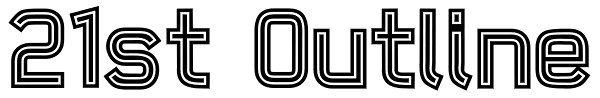 21st Outline Font