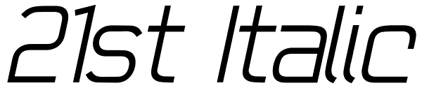 21st Italic Font
