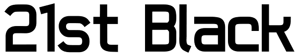 21st Black Font