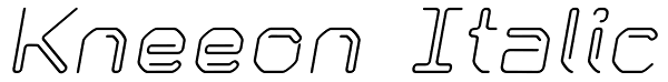 Kneeon Italic Font