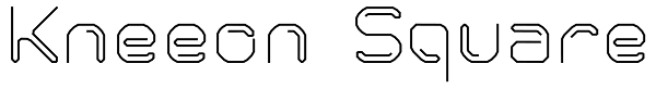 Kneeon Square Font