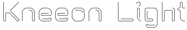 Kneeon Light Font