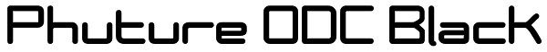 Phuture ODC Black Font