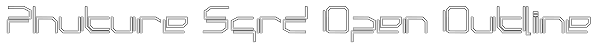 Phuture Sqrd Open Outline Font