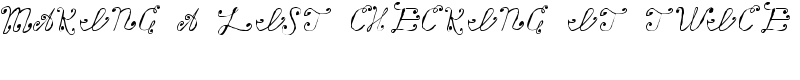 Making a List Checking it Twice Font
