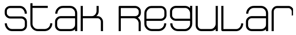 Stak Regular Font