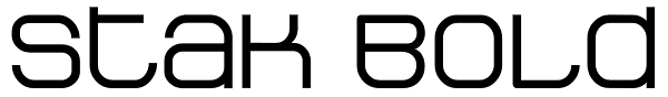 Stak Bold Font