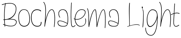 Bochalema Light Font