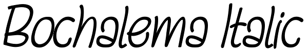 Bochalema Italic Font