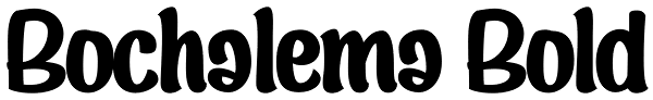 Bochalema Bold Font