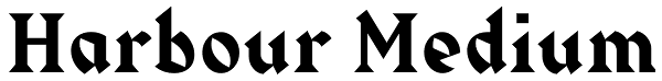 Harbour Medium Font
