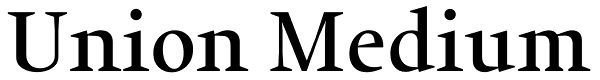 Union Medium Font