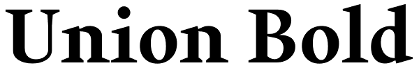 Union Bold Font