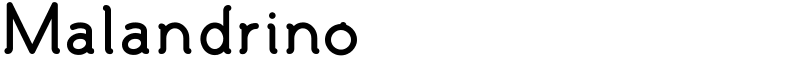 Malandrino Font