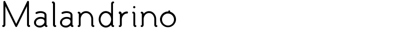 Malandrino Font