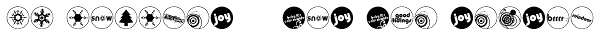 DB Circles - 'Tis The Season Font