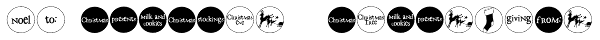 DB Circles - Christmas Font