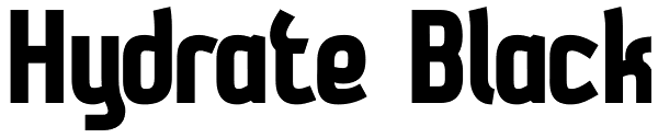 Hydrate Black Font