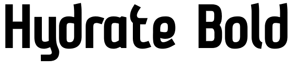 Hydrate Bold Font