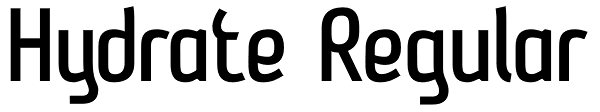 Hydrate Regular Font