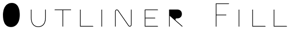 Outliner Fill Font